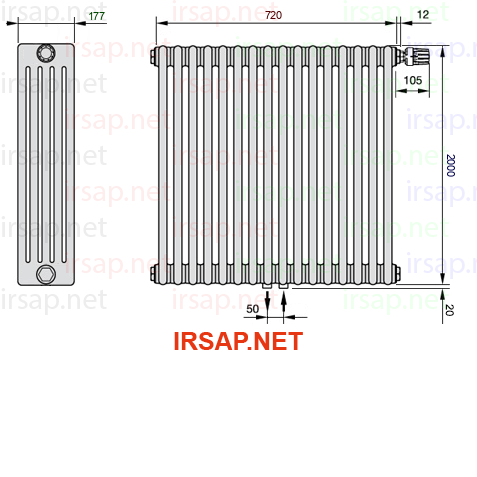 Радиатор IRSAP Tesi 52000/16 T52 CL 01